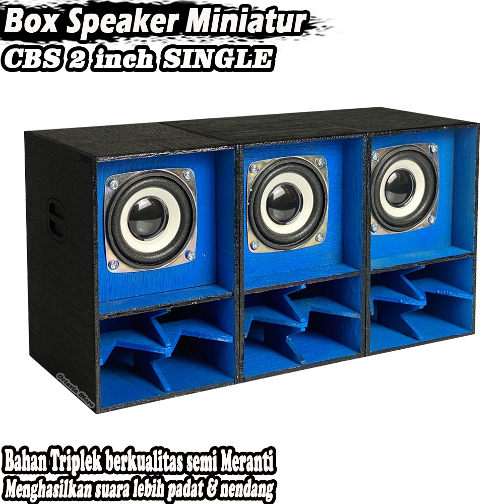 Box Speaker Miniatur CBS 2 INCH Biru
