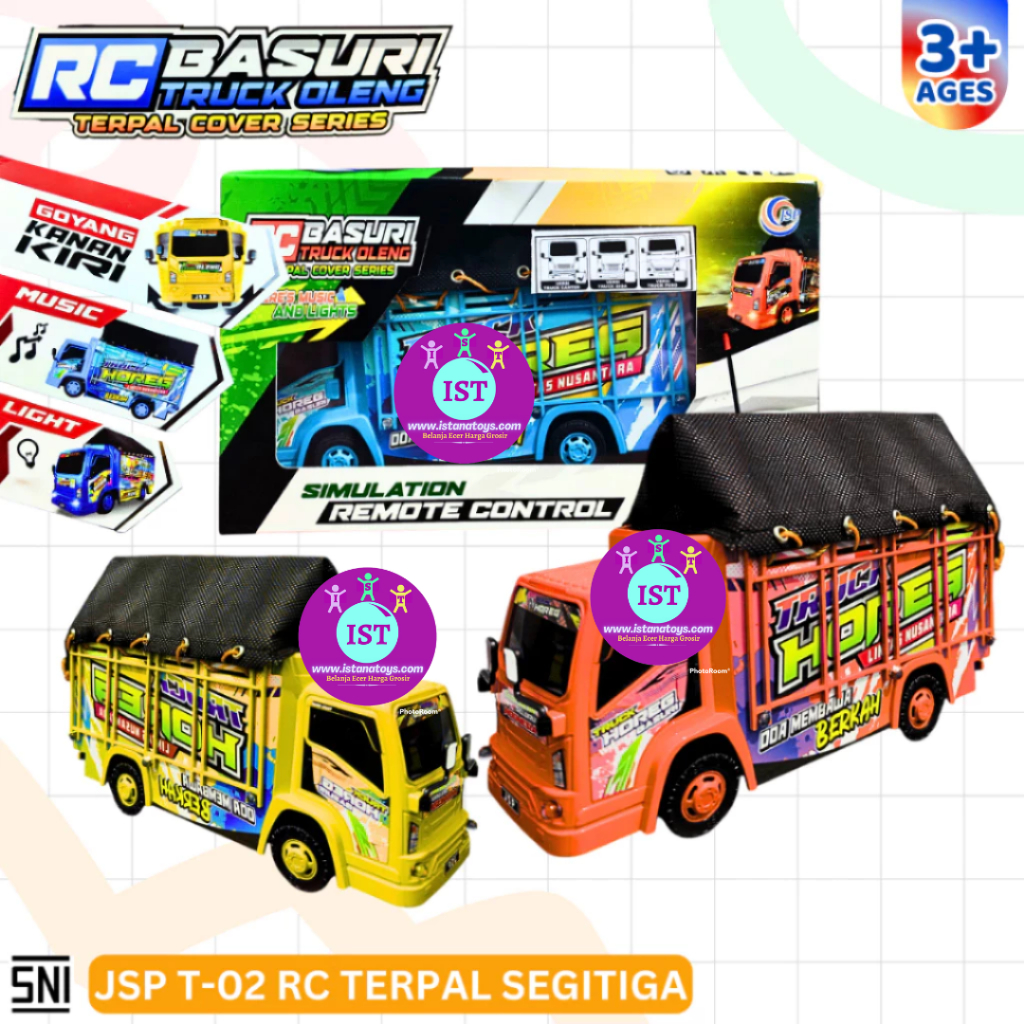 IST Mainan Truck Basuri Oleng Terpal REMOTE CONTROL