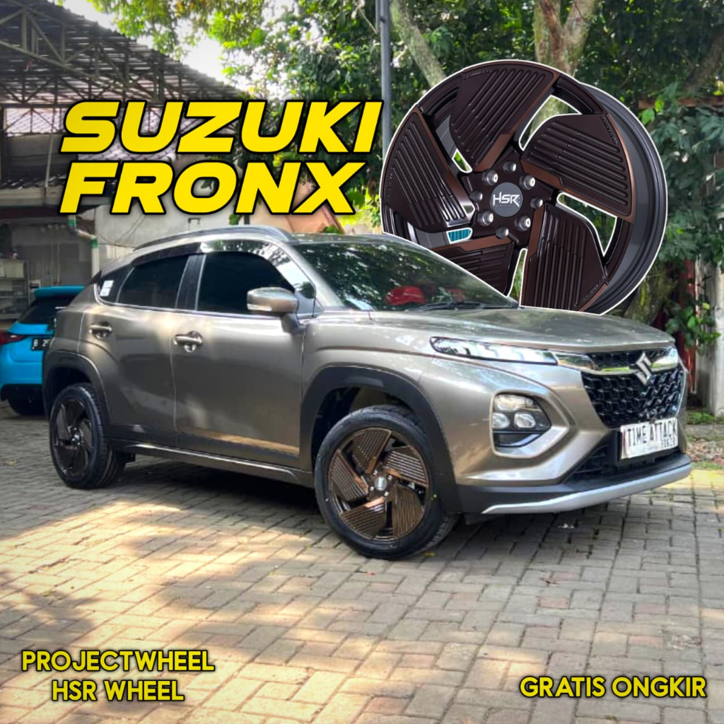 VELG MOBIL SUZUKI FRONX R17 | HSR RAIJUA BRONZE RING 17 4X100 PELEK MOBIL | PROJECT WHEEL
