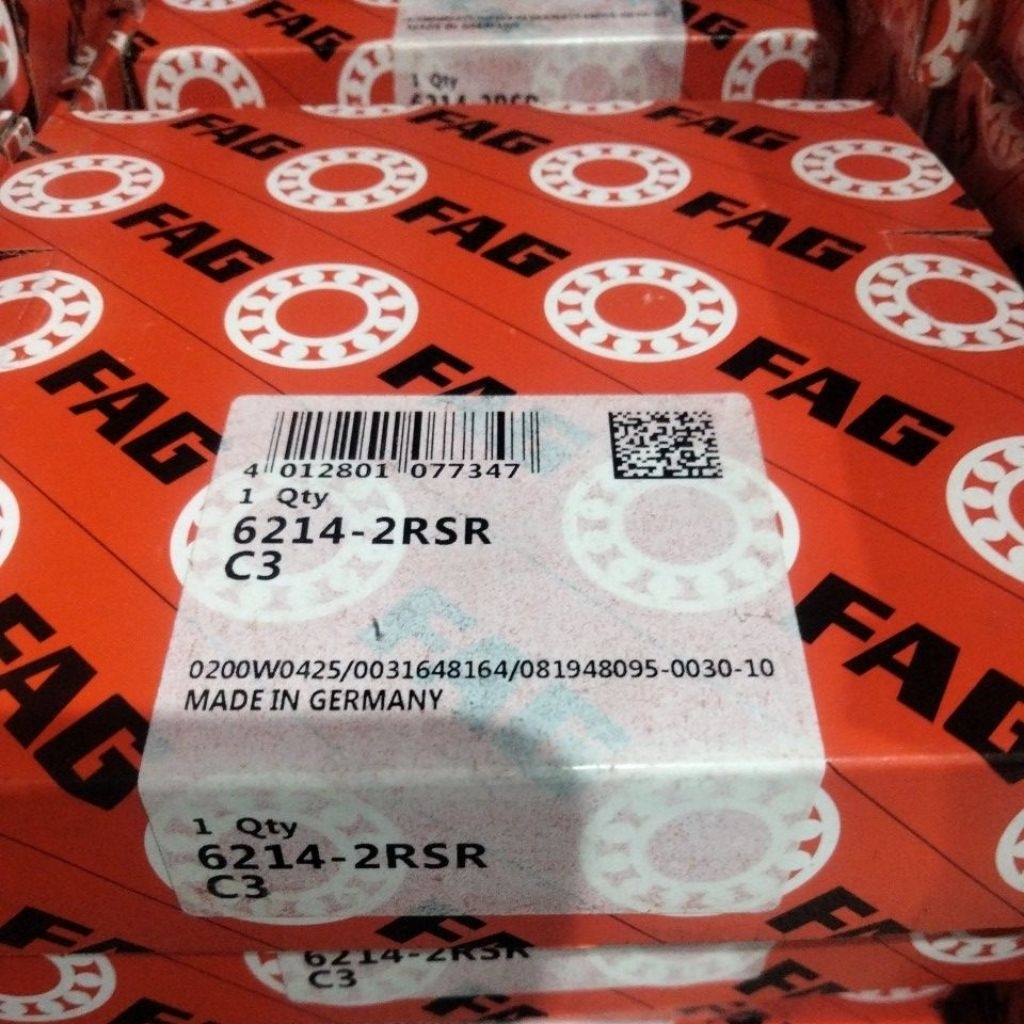 BEARING 6214 2RSR .C3 ( F A G ) TUTUP KARET