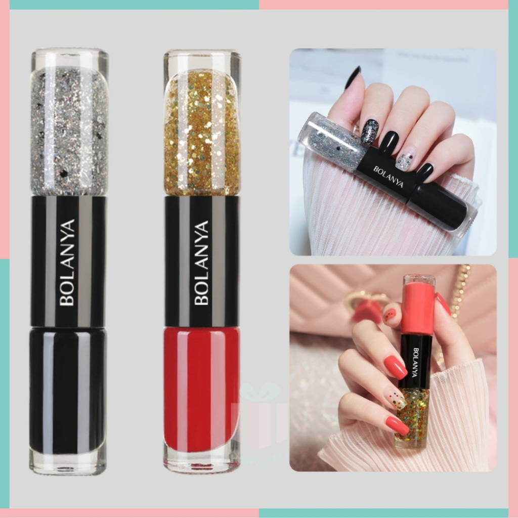 Kutek Korea 2 in 1 Non Peel Off Bolanya Cat Kuku Halal KU001