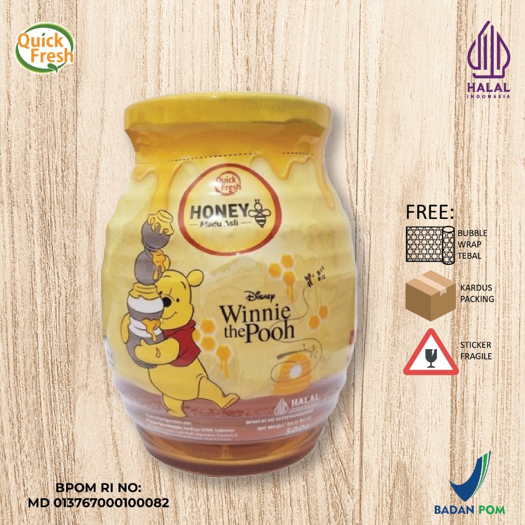 

[DISNEY] Madu Murni Asli Quick Fresh Honey 500 gr (Jar Kaca)