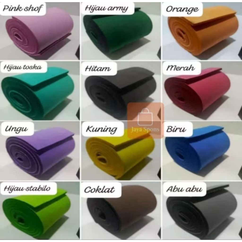 BUSA ATI KETEBALAN 10mm L 60cm x P 200cm SPON EVA BUSA SPON EVA LEMBARAN EVA