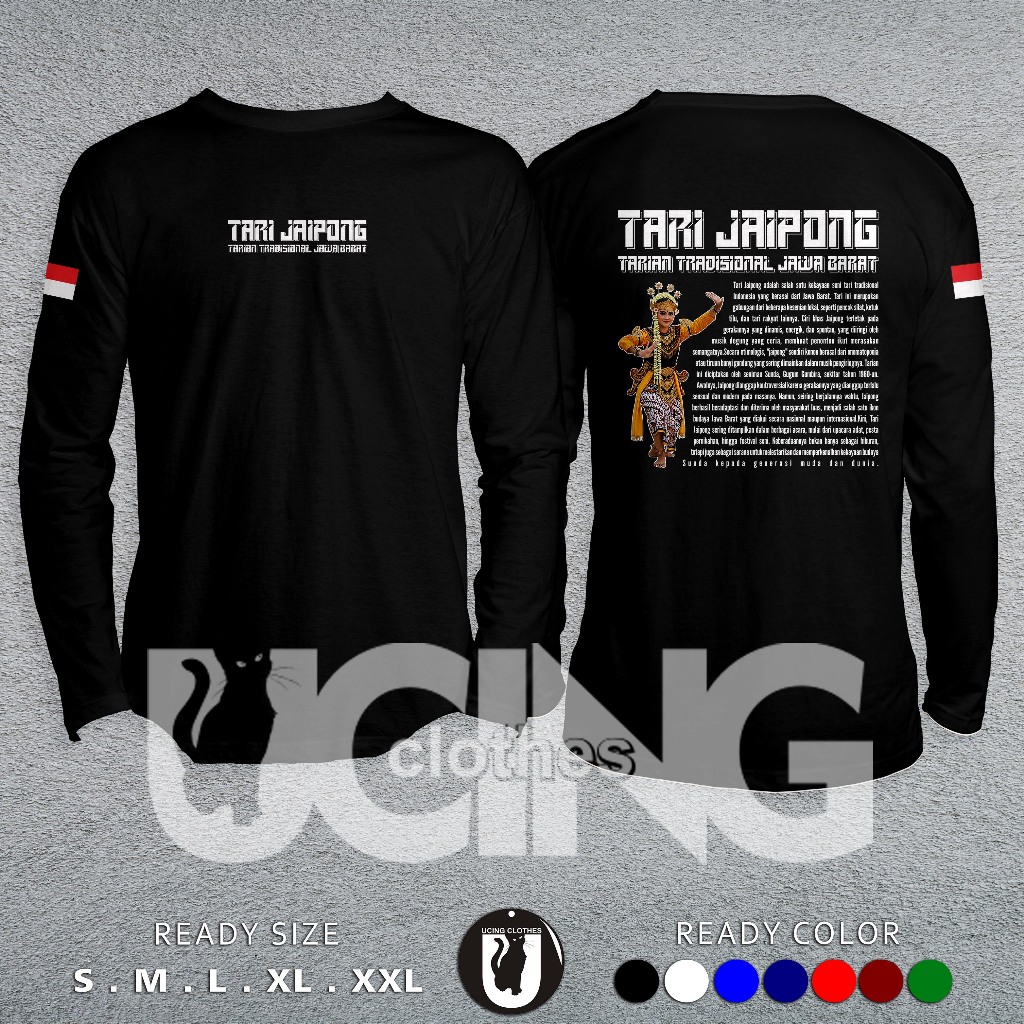 Kaos Baju Tari Jaipong Tarian Tradisional Jawa Barat Lengan Panjang Kaos Distro