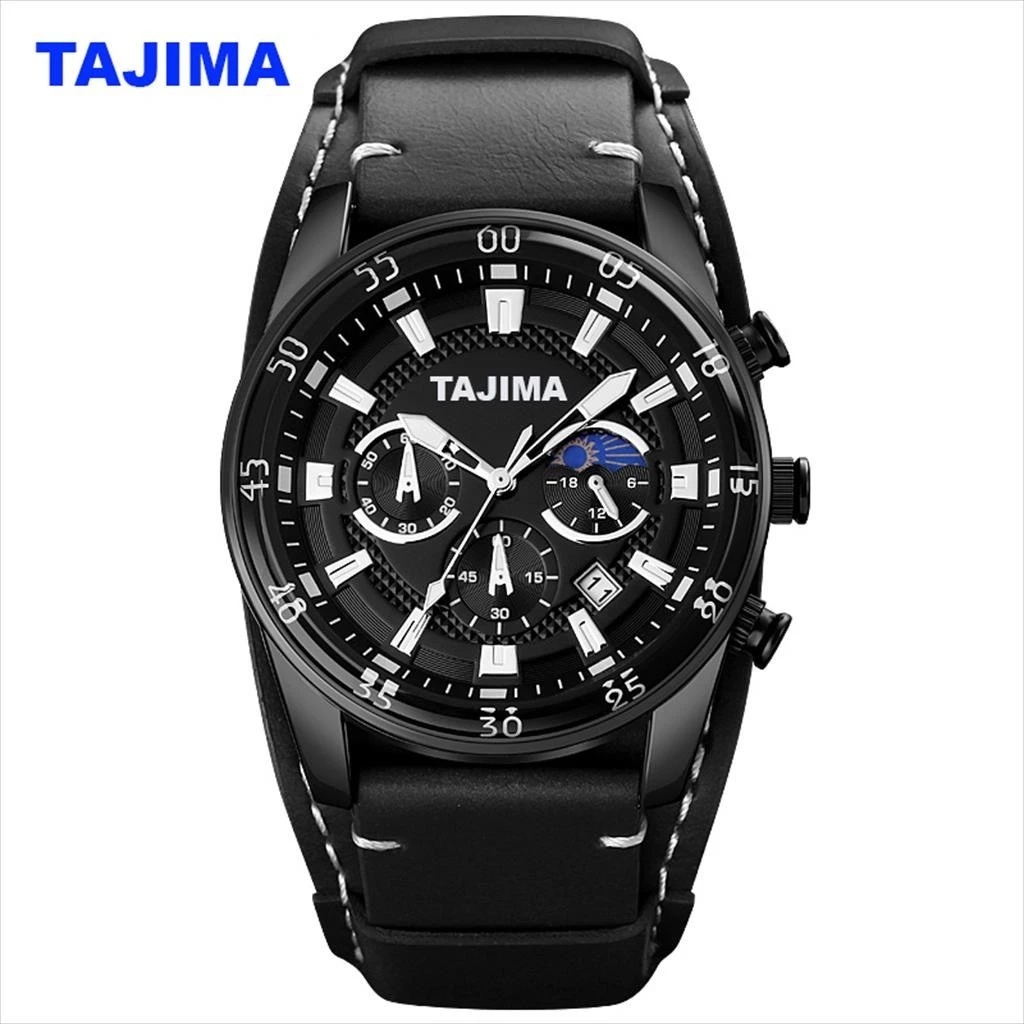TAJIMA 1861 Jam Tangan Pria Analog Chronograph Casual Quartz Onisto.id