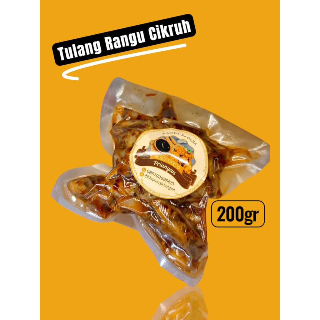 

1 bungkus tulang rangu chili oil pedas gurih enak best seller dapoerpriangan