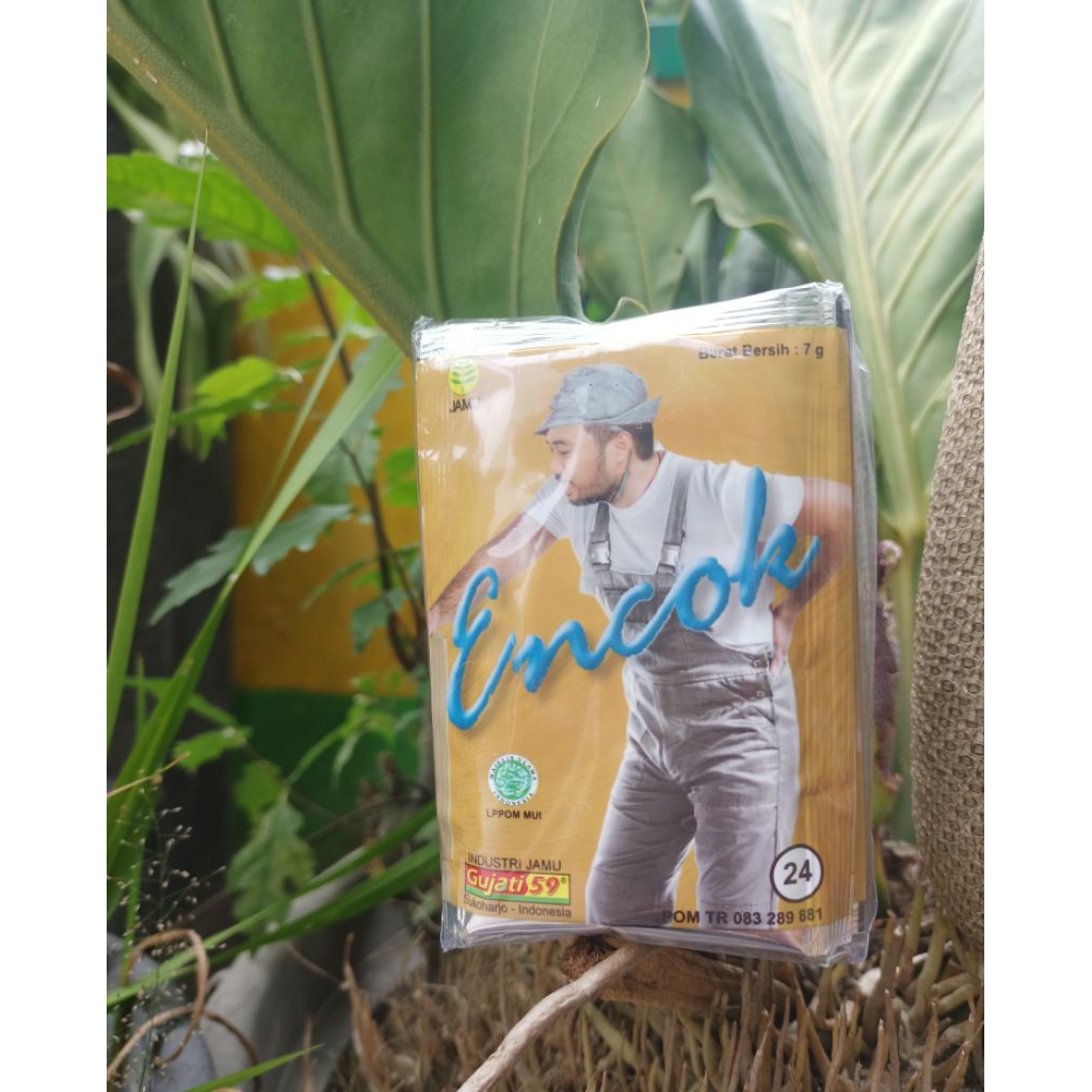 

Jamu seduh Encok Gujati isi 10 sachet
