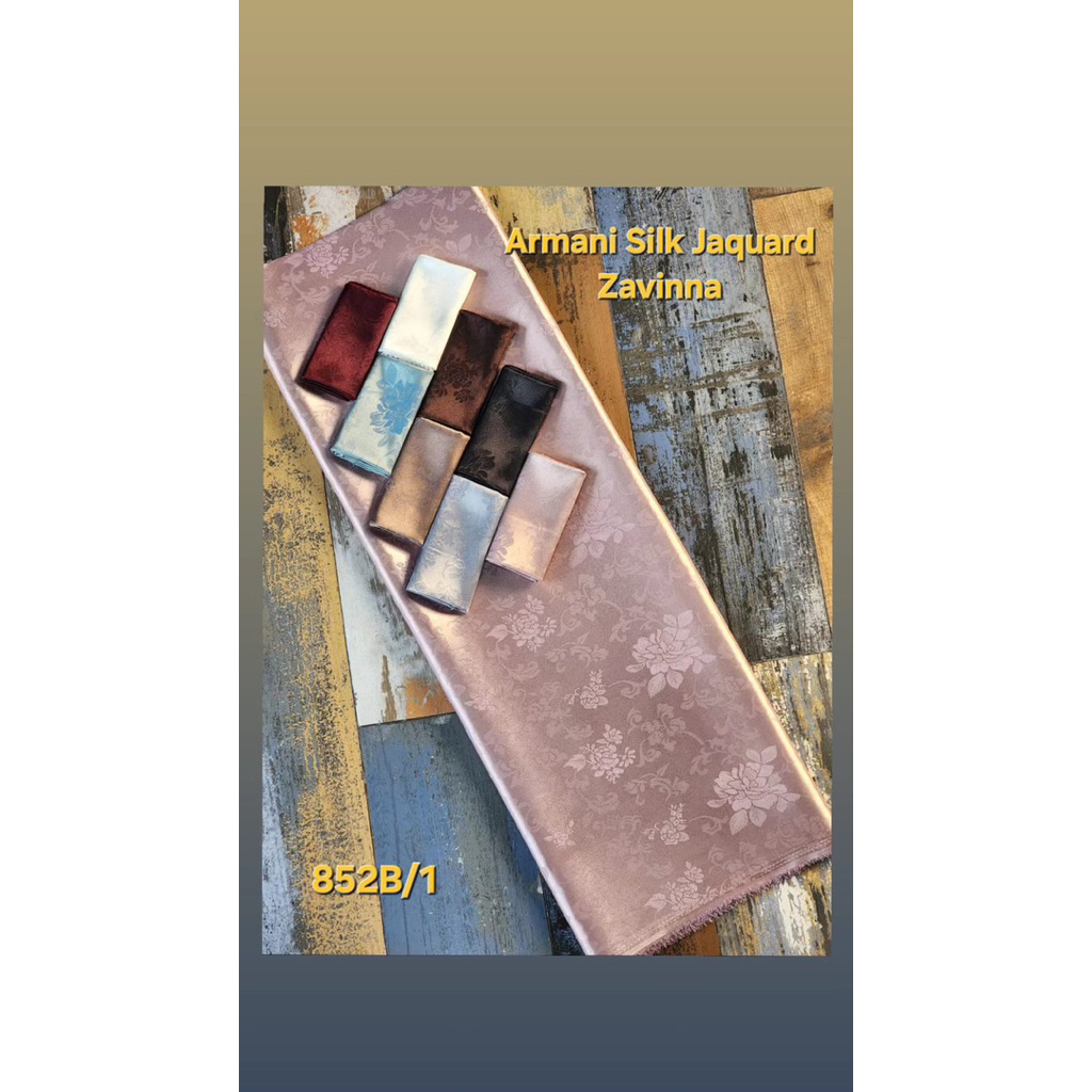 NEW ARMANI SILK JACQUARD/BAHAN KAIN ARMANI JACQUARD MOTIF
