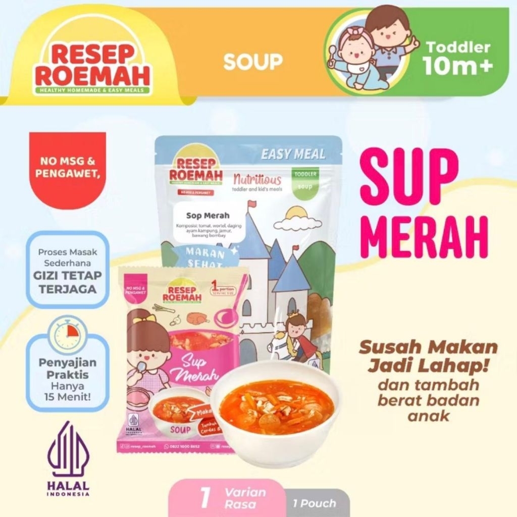 

Resep Roemah Sop Merah / Makanan Sehat Anak Balita / Kids Healthy Homemade Frozen Food / No MSG