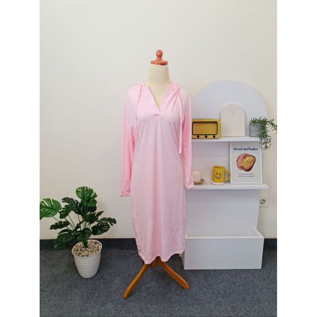 NEW! dress import hoodie wanita wawa / dress import hoodie korea / dress hoodie wanita