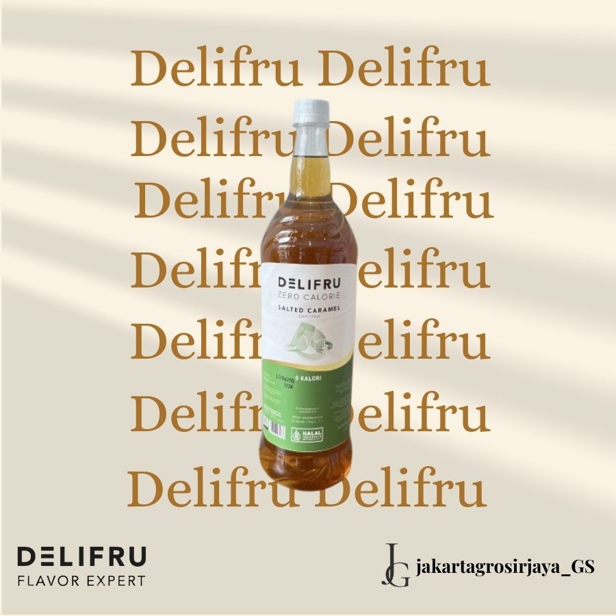 

Delifru Zero Calorie Free Sugar Salted Caramel Syrup 1 Liter - Sirup Bebas Gula 0 Kalori Karamel Asin