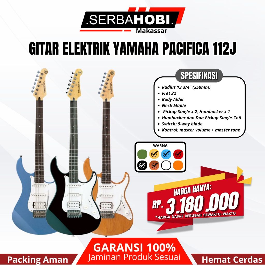 Gitar Elektrik Yamaha Pacifica Dengan Seri 112J Original