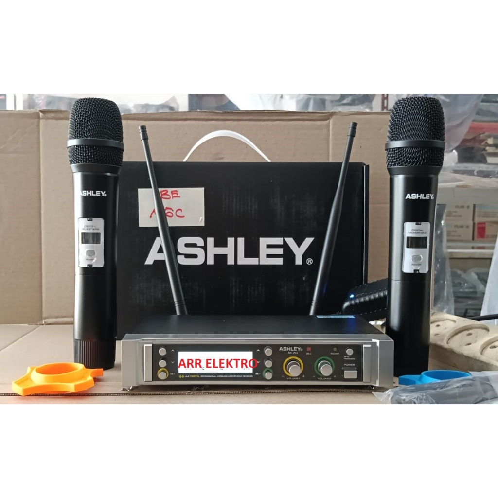 MIC WIRELESS ASHLEY MC PRO SERIES ANTI FEEDBACK ORIGINAL / MIKROFON WIRELESS ASHLEY MC PRO SERIES