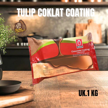 

TULIP COATING KEMASAN 1 KG / COKLAT PELAPIS TULIP / 1 Kg