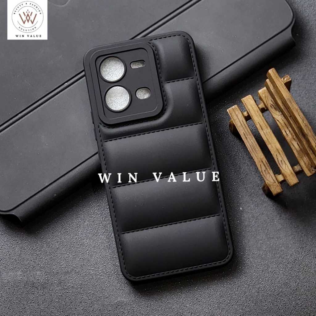 Vivo V25 5G Vivo V25 Pro Vivo V29E 5G Case Bantal / Case Pillow Softcase Black Vivo V25 5G Vivo V25 