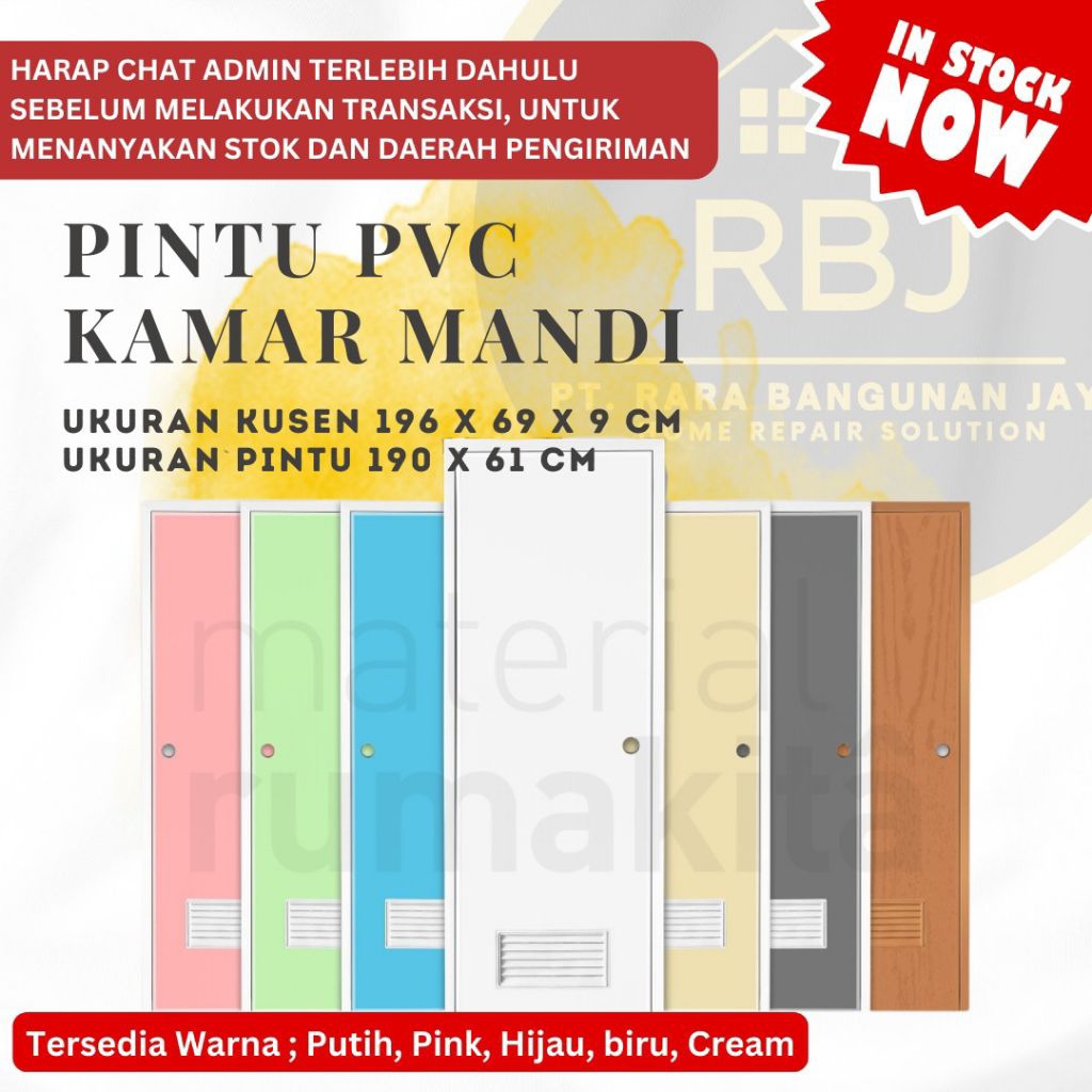 PINTU PVC / PINTU KAMAR MANDI PVC
