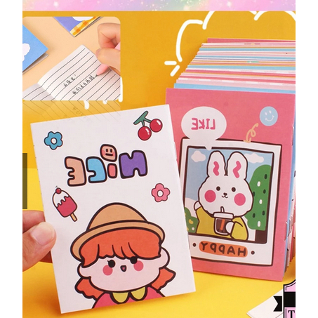 

STT Buku Tulis Mini Motif Kartun Note Book Mini Cartoon Mini Book Notepad Karakter Buku Tulis Memo Kecil Murah