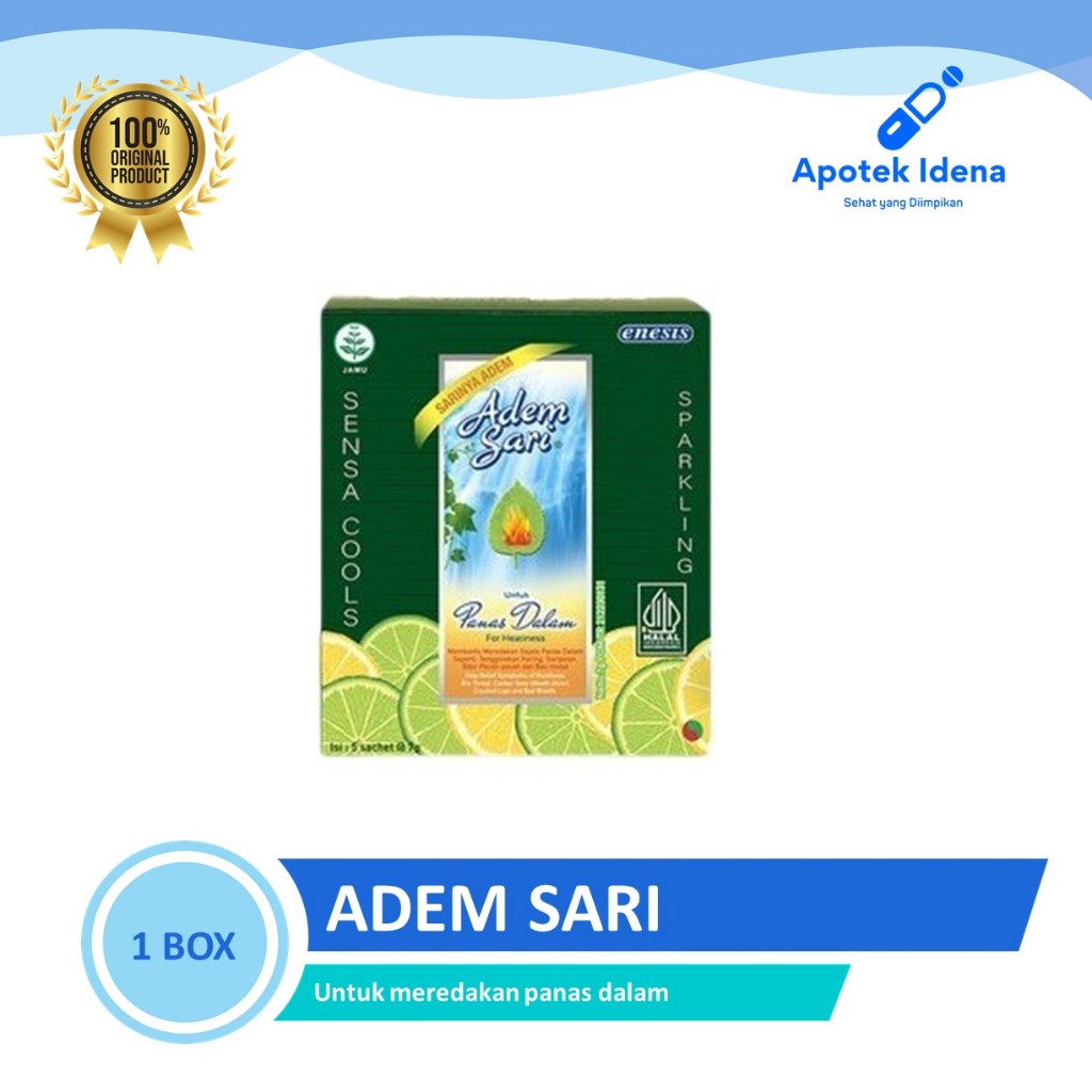 

ADEM SARI SACHET UNTUK MEREDAKAN PANAS DALAM 5 SACHET (7 GRAM)