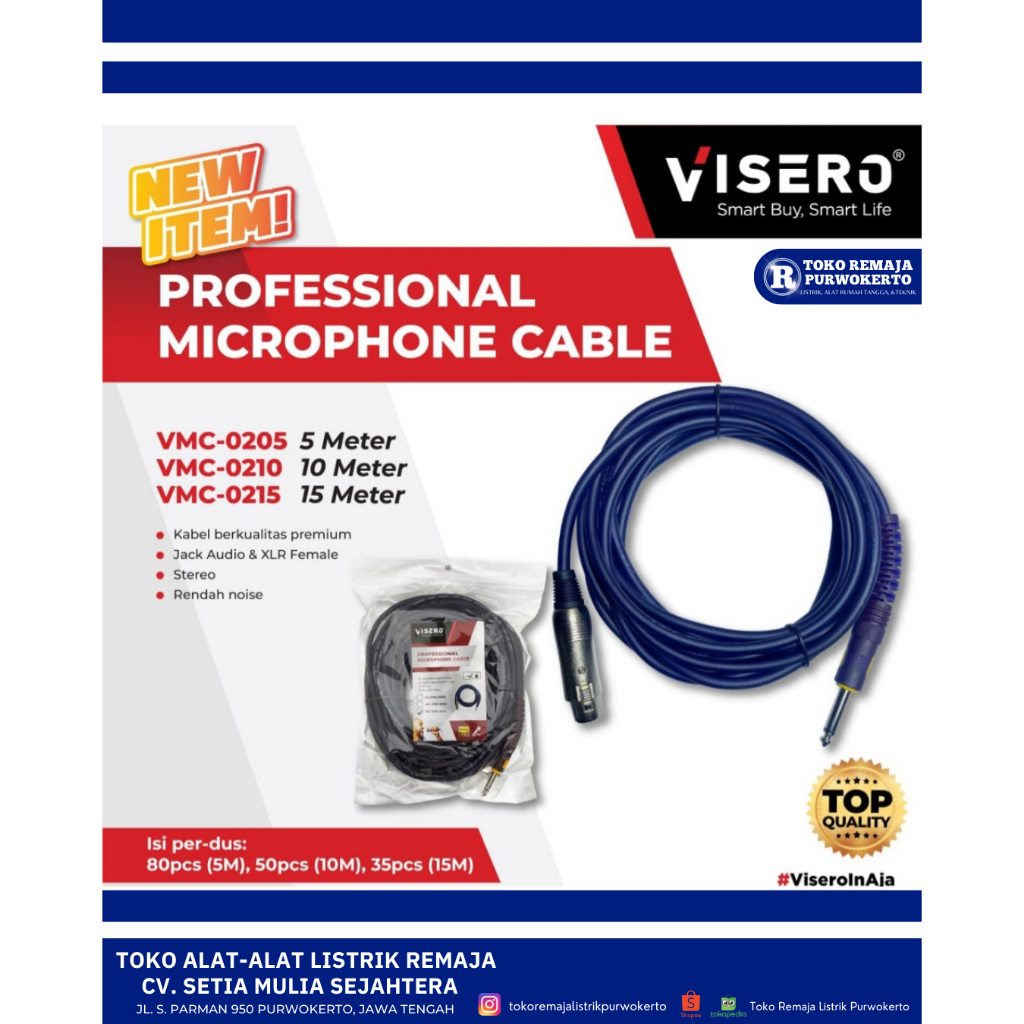 Kabel Mic Universal Visero VMC - SNI