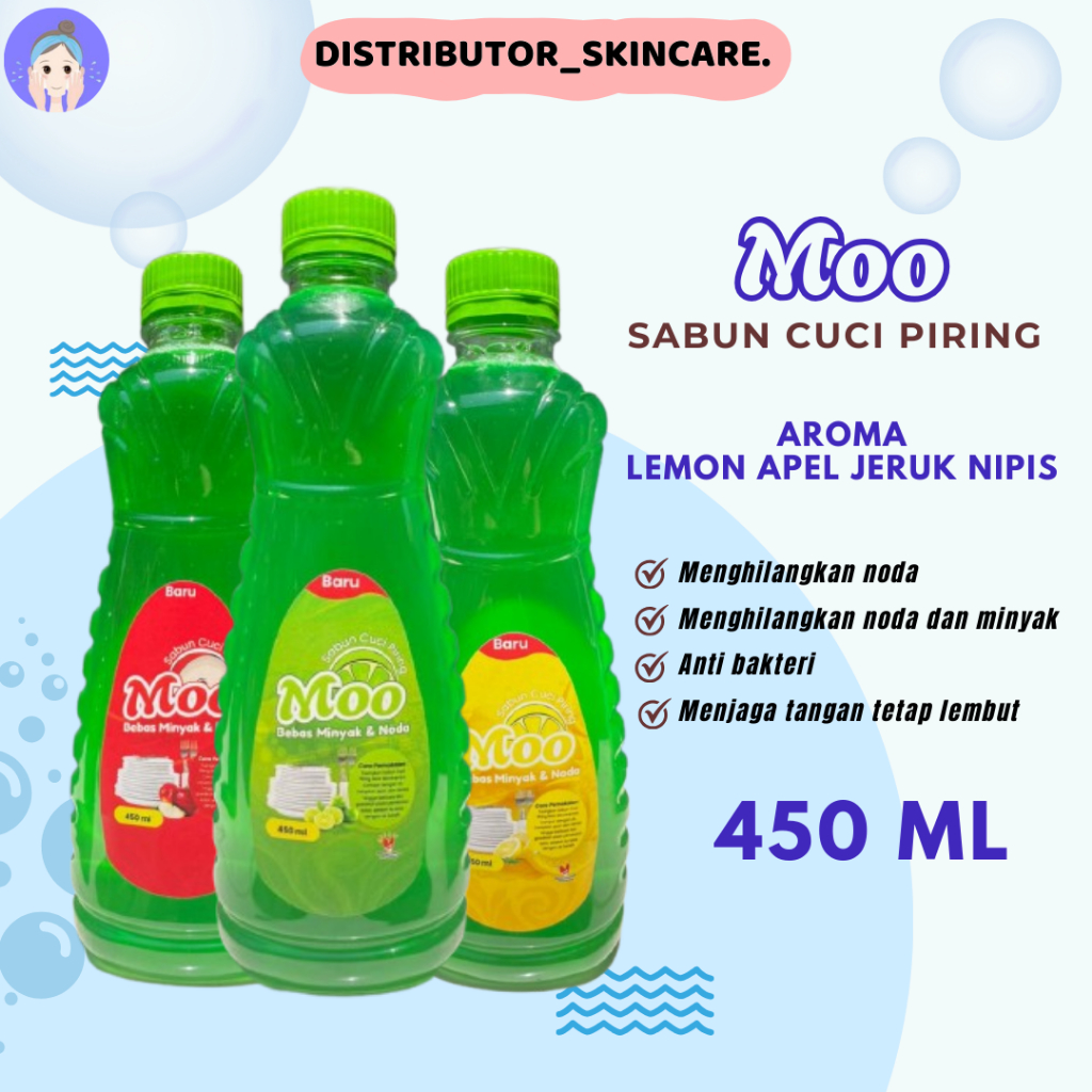 Sabun Cuci Piring Botol / Sabun Ekonomi Cuci Piring / Sabun Pembersih Cuci Piring Neslight 450ML Eko