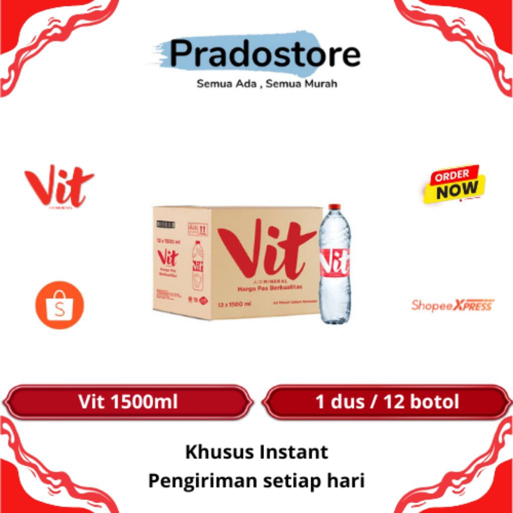 

Vit Air Mineral Dalam Kemasan Botol 1500ml [1 dus / 12 botol]