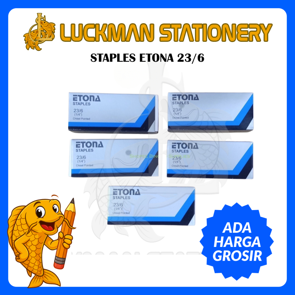 

LUCKMAN STATIONERY - STAPLES ETONA 23/6