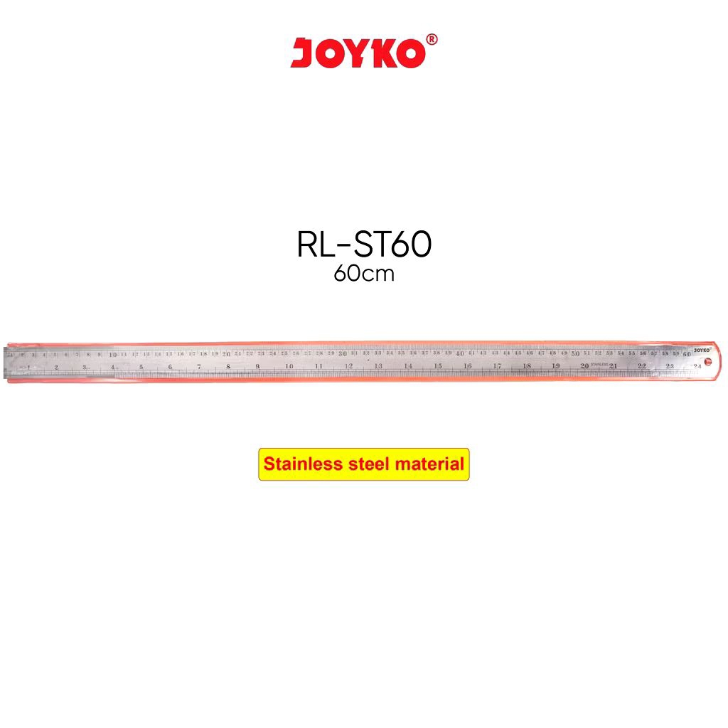 

Joyko RL-ST60 | Ruler Stainless Steel 60cm | Penggaris Besi 60cm | Mistar