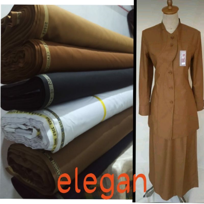 kain pemda khaki katun semi woll kain pemda kain seragam bahan seragam dinas bahan kain meteran kain