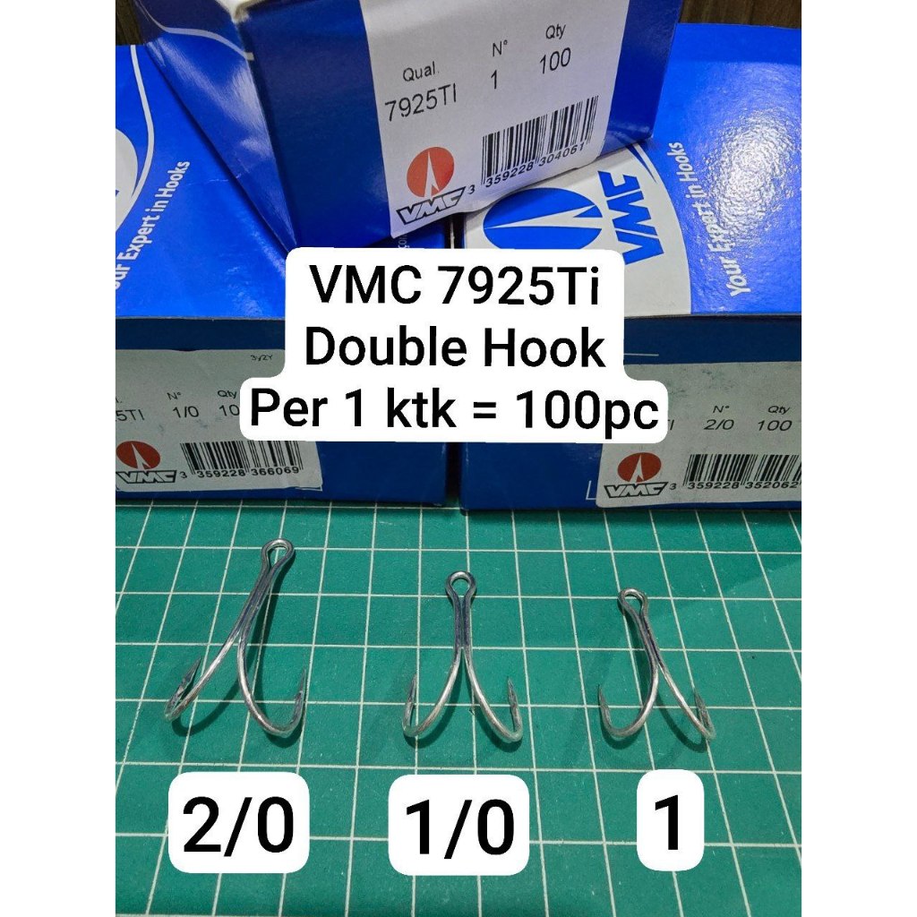 100 pcs Double Hook VMC 7925Ti (Per 1 ktk)