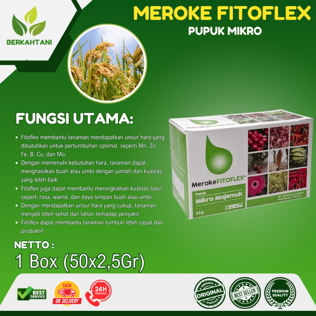 Meroke Fitoflex 1 Box isi 50 pcs Fitoflex  2.5 Gram Pupuk Mikro Komplek