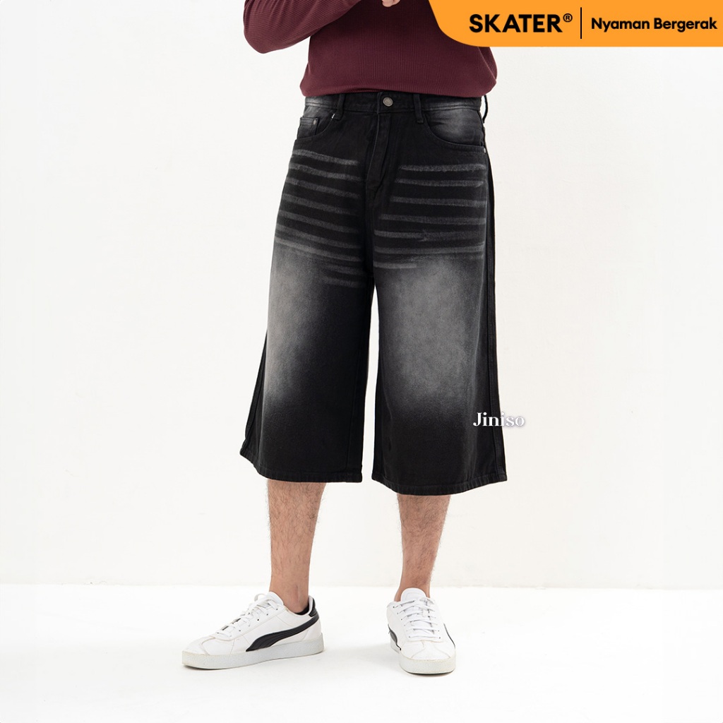 JINISO Jorts Baggy Short Jeans Pria 303