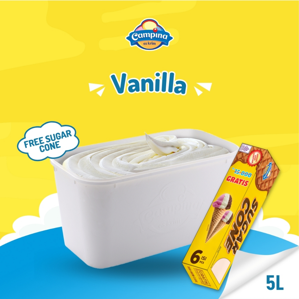 

Campina 5 Liter Vanilla - Es Krim