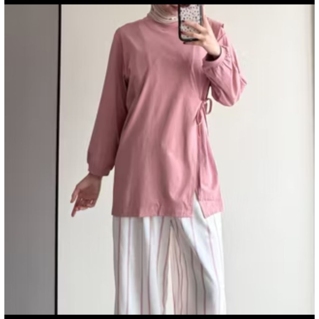 Odelia blouse (warna bubble gum)