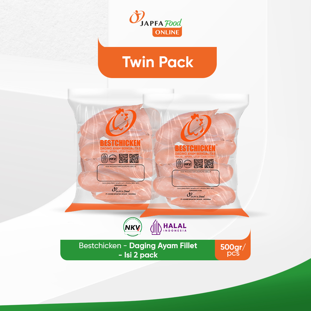

Bestchicken Daging Ayam Fillet Dada Siap Masak Iris Panjang - Chicken Strip 500 gr - Isi 2 pack