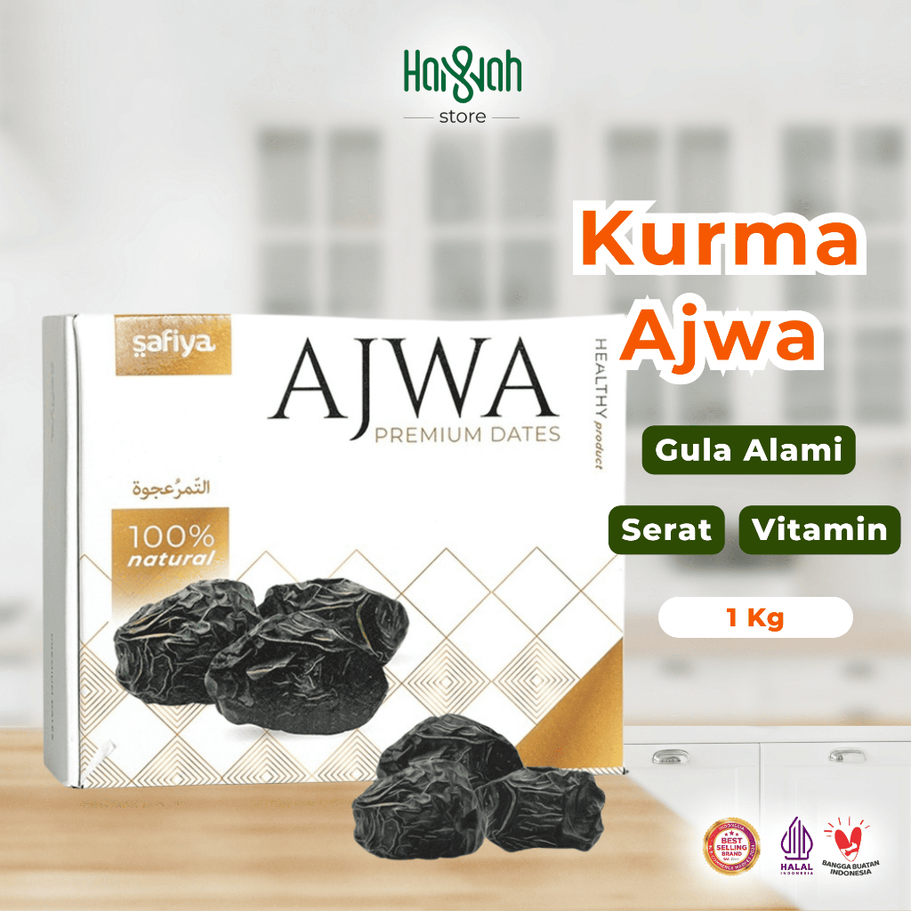 

Kurma Ajwa Safiya 1 Kg Kurma Nabi Asli Madinah Premium