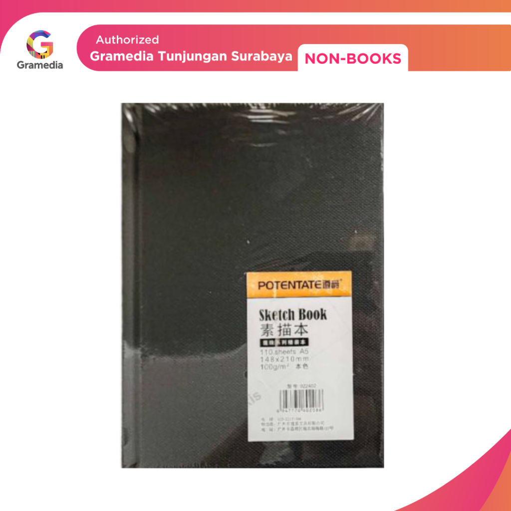 

Gramedia Tunjungan : Potentate Sketch Book A5 110sh 100gr