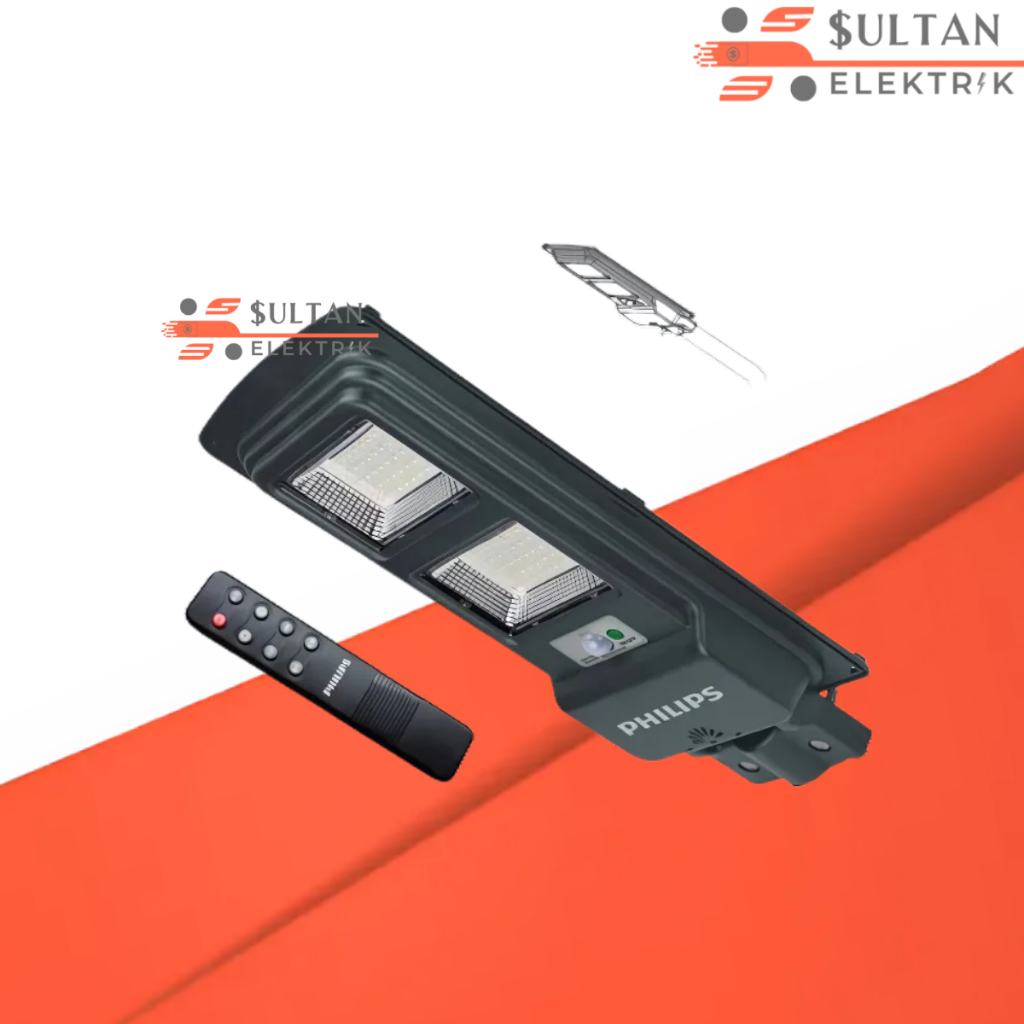 Lampu PJU Solar Panel Tenaga Surya 15W SETARA 200W IP65 Philips BRC010 LED20/765