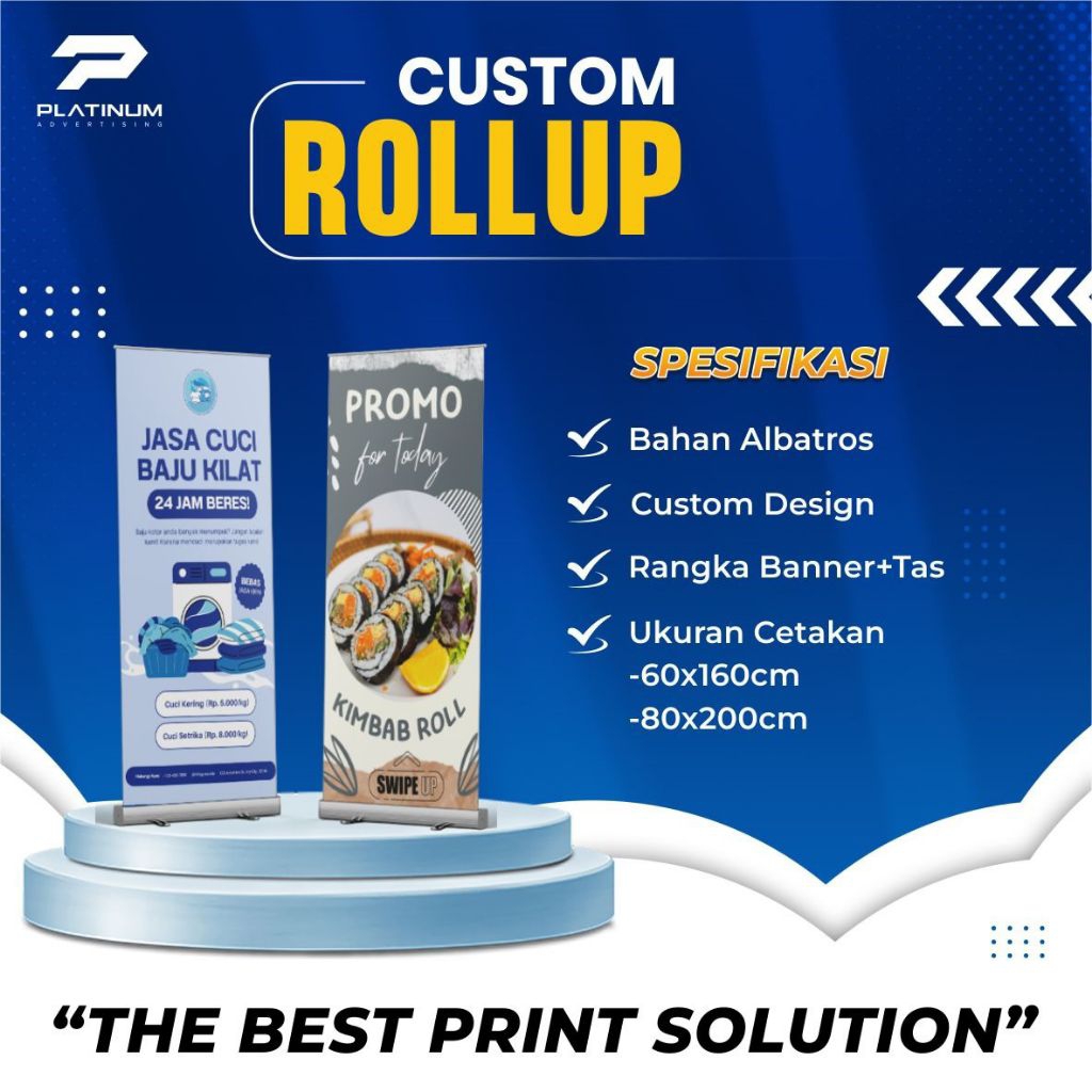 ROLL UP BANNER / CETAK ROLL UP BANNER / ROLL BANNER MURAH