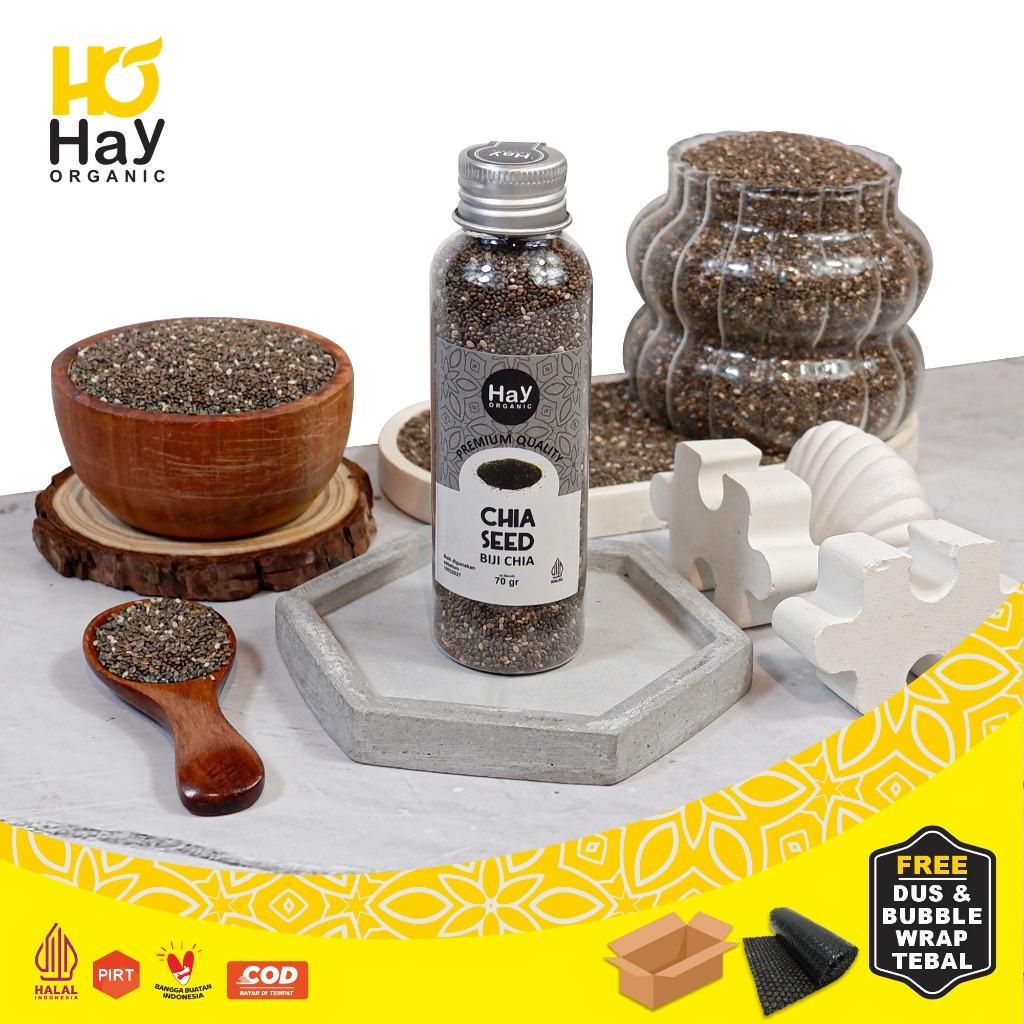 

Hay Organic - Black Chia Seeds Organic Untuk Diet 70 gr Biji Chia Seed Mexico Organik