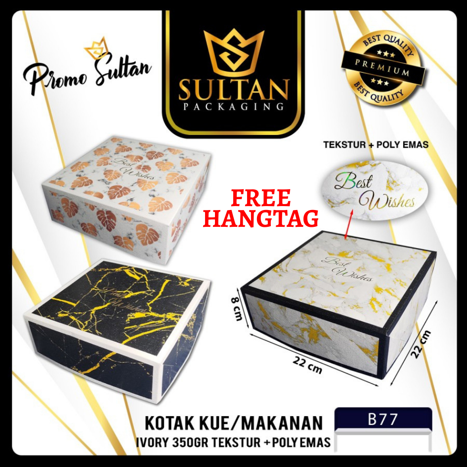 Cake Box - Cake Lunch Ivory Packaging Dus Makanan - B77
