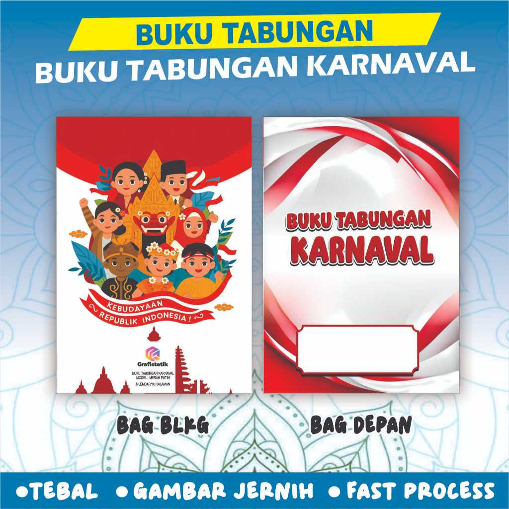 

BUKU TABUNGAN KARNAVAL BY GRAFISTETIK