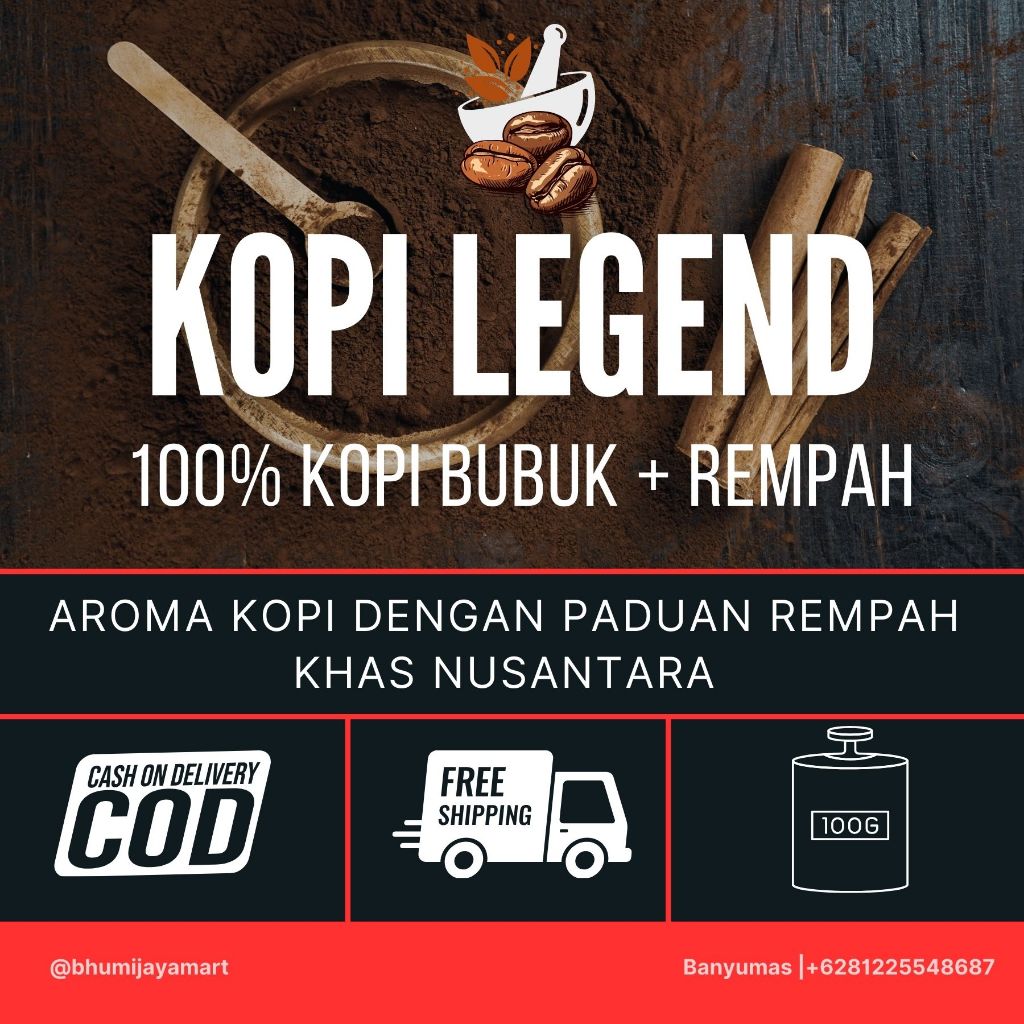

Kopi Rempah Kopi Bubuk Aroma Rempah Khas Nusantara Original Premium 100gr