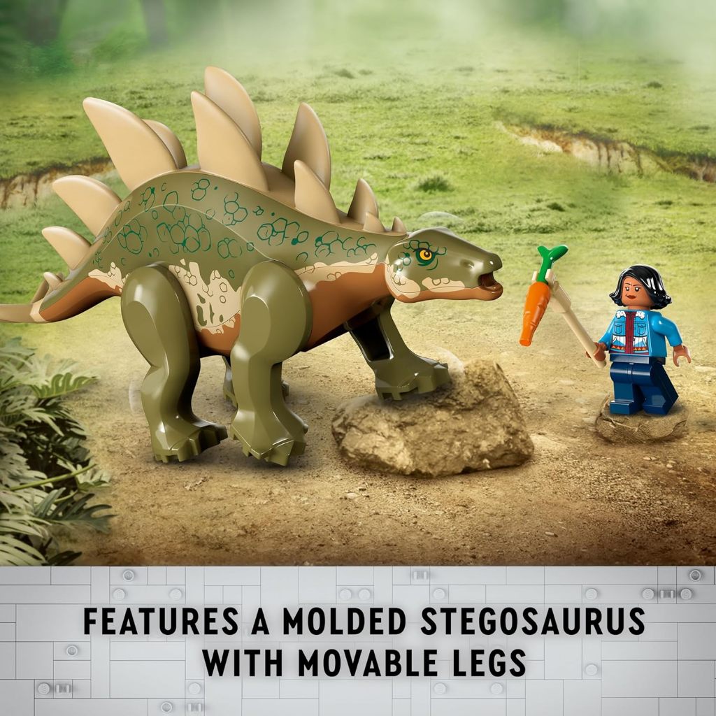 LEGO Jurassic World Dinosaur Missions: Stegosaurus Discovery Building Set - Dinosaur Toys Pretend Pl