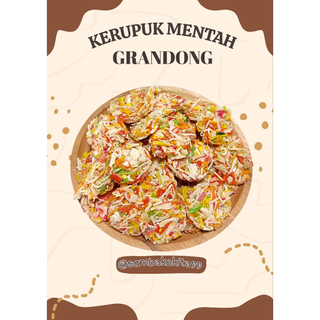 

Kerupuk Mentah Kerupuk Gerandong RENYAH 250g, 500g, 1Kg