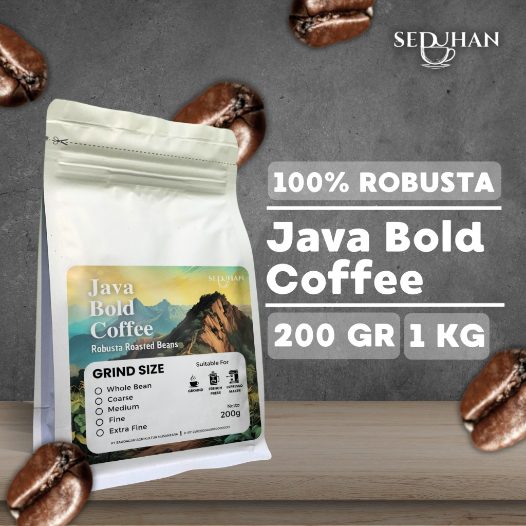 

SEDUHAN - Biji Kopi Robusta Java Bold Full Wash (Roasted Beans)