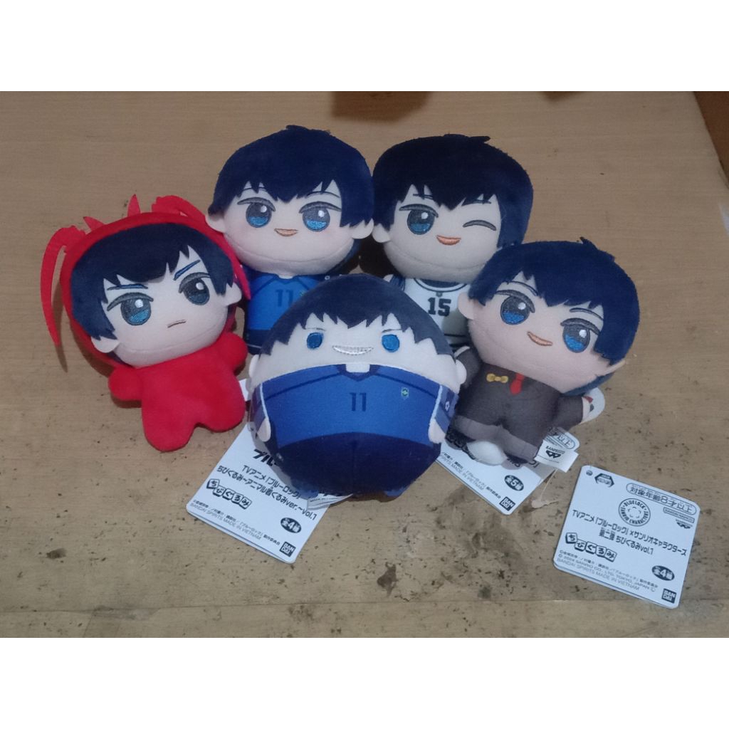 [READY] Chibigurumi Fuwakororin Plush Anime Blue Lock Isagi Yoichi Official (Mohon Baca Deskripsi)
