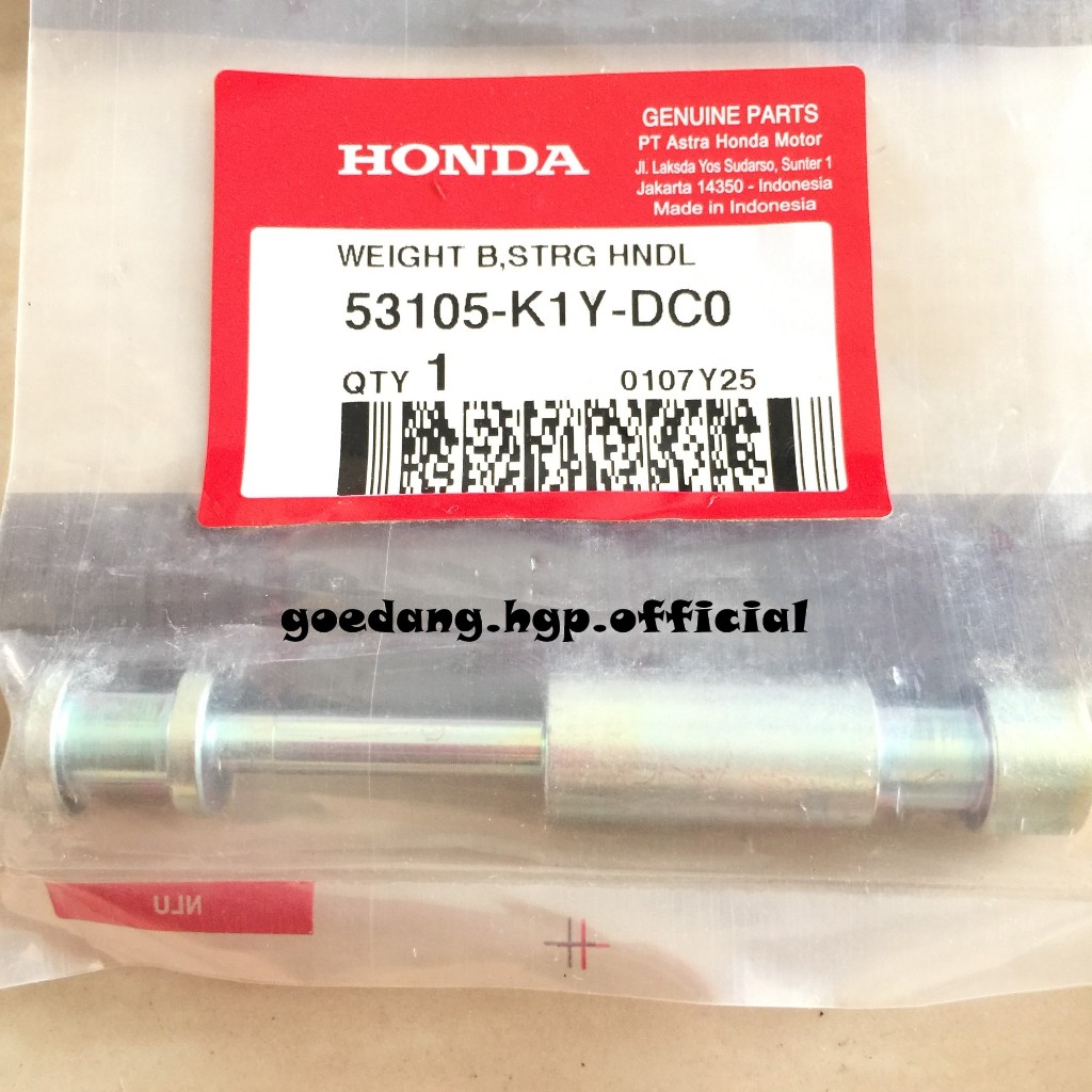 Weight B Steering Handle PCX 160 K1ZV ORIGINAL AHM 53105K1YDC0