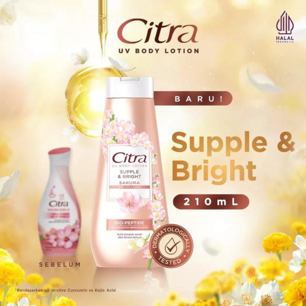 Citra Hand Body Lotion Sakura Supple 210 Ml