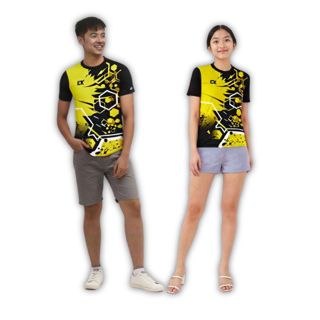 Setelan Printing Atasan Olahraga Pria Wanita Baju Badminton Kaos Volly Bulutangkis Size M L XL XXL