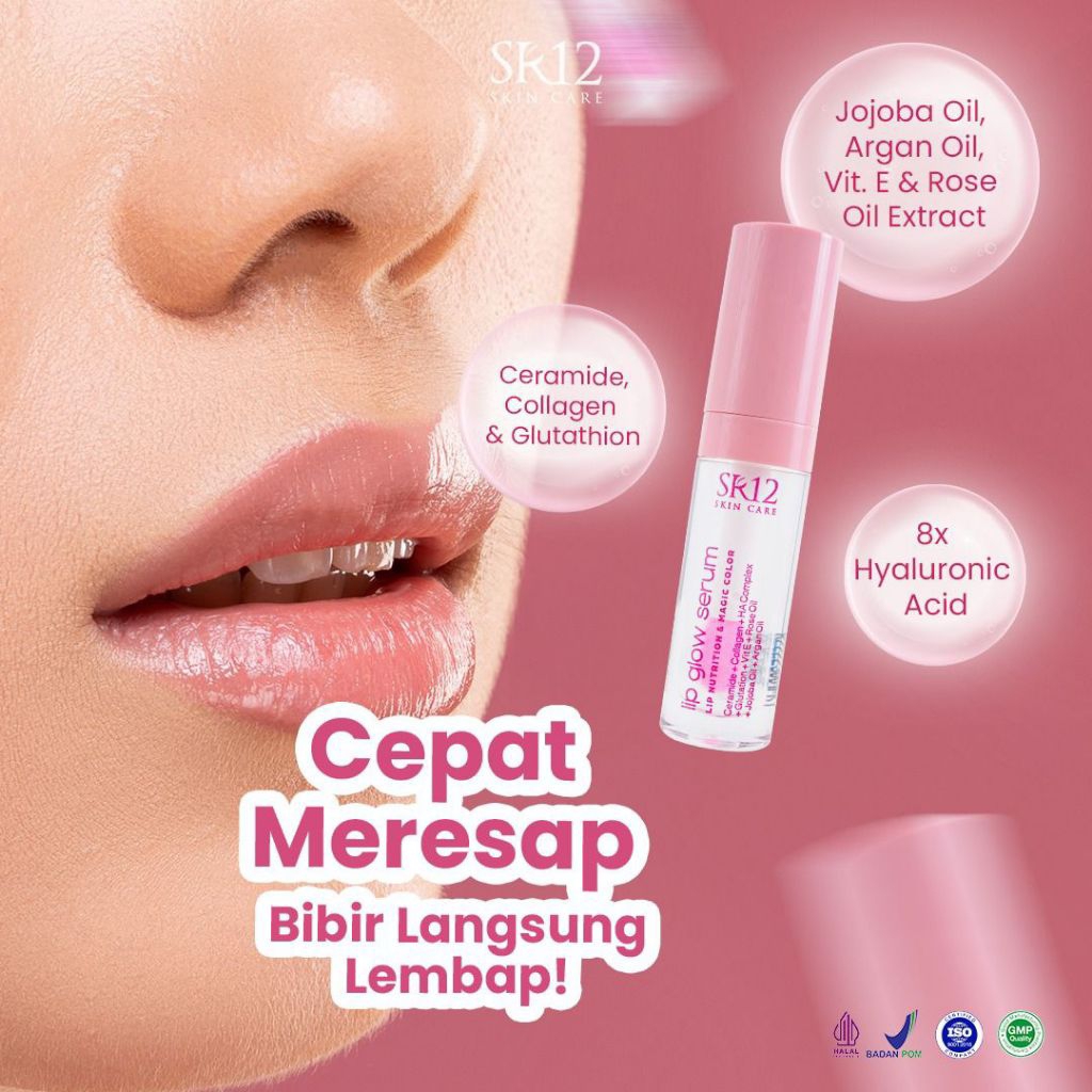 CBS| Lip Glow Serum SR12 Serum dan Pelembab Bibir 2gr Halal BPOM